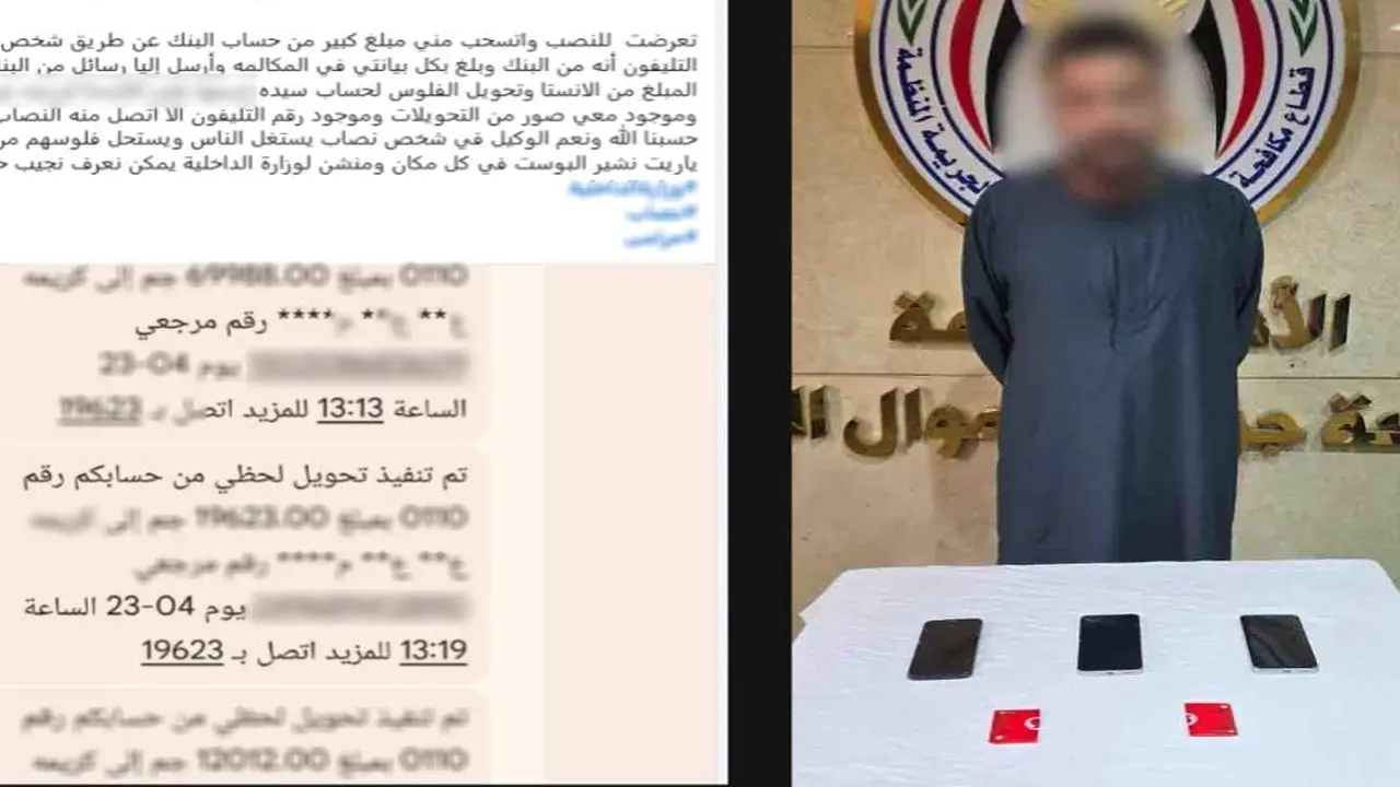 نصاب يستدرج سيدة بالهاتف عبر خدعة “تحديث البيانات” في المنيا